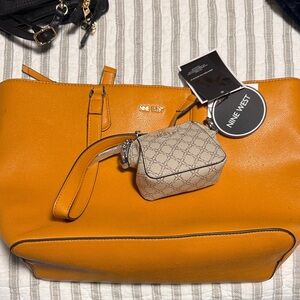 Nine West Brown Tote Bag